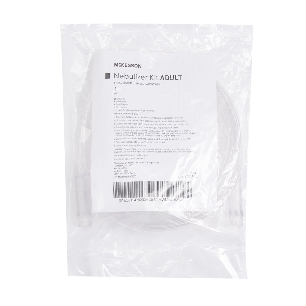 McKesson Handheld Nebulizer Kit Small Volume Medication Cup Adult / Pediatric Mouthpiece Delivery - BeHope