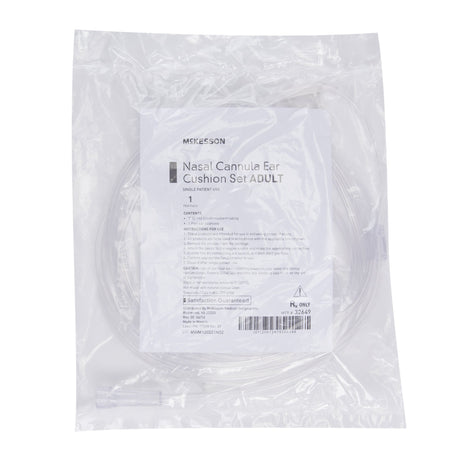 Nasal Cannula with Ear Cushion McKesson Adult Straight Prongs 7 Foot Tubing - BeHope
