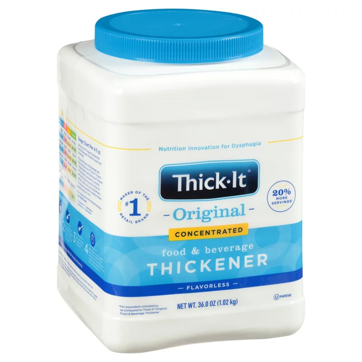 Food and Beverage Thickener Thick-It® Original Concentrated 10 oz. Canister Unflavored Powder IDDSI Level 0 Thin - BeHope