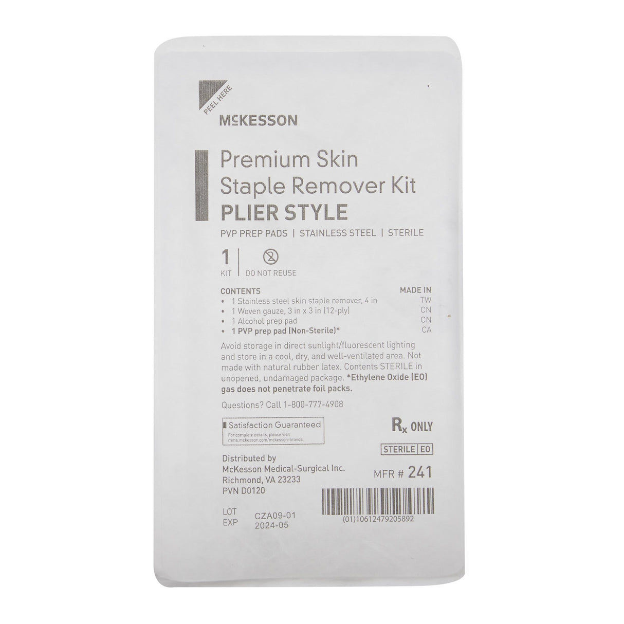 Skin Staple Removal Kit McKesson - BeHope