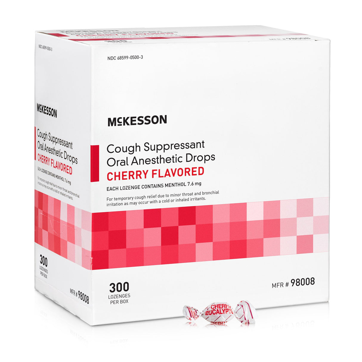 Cold and Cough Relief McKesson Brand 7.6 mg Strength Lozenge 300 per Box - BeHope