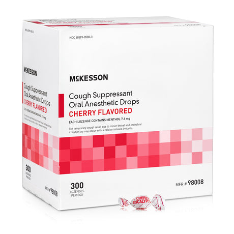 Cold and Cough Relief McKesson Brand 7.6 mg Strength Lozenge 300 per Box - BeHope