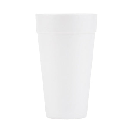 20 oz. Styrofoam Drinking Cup White Disposable - BeHope