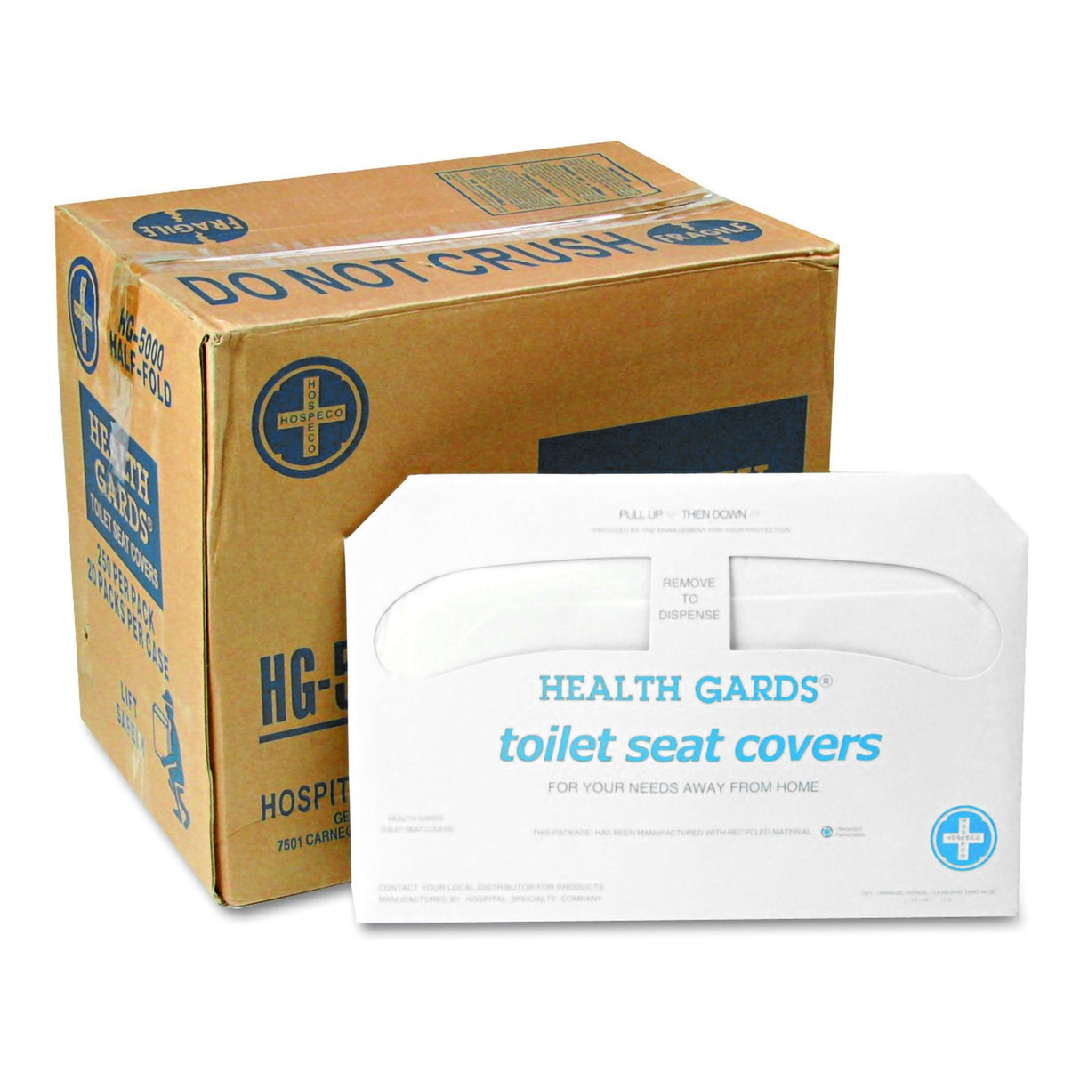 Toilet Seat Cover Health Gards® Half Fold 14-1/4 X 16-3/4 Inch - BeHope