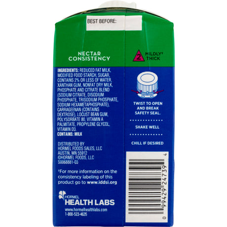 Thickened Beverage Thick & Easy® Dairy Milk Fortified with Vitamins - BeHope
