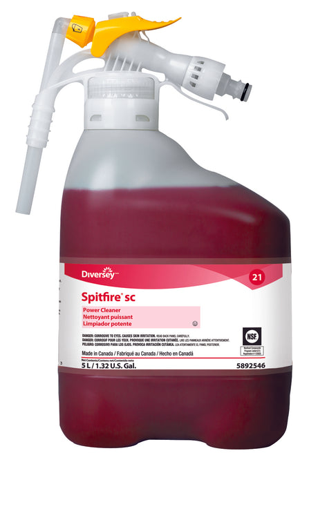Surface Cleaner Diversey™ Spitfire® SC Alcohol Based RTD® Dispensing System Liquid Concentrate 5 Liter Bottle Pine Scent NonSterile - BeHope