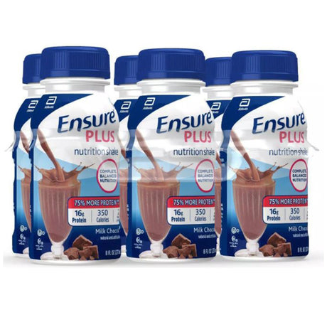 Oral Supplement Ensure® Plus Nutrition Shake Milk Chocolate Flavor Liquid 8 oz. Bottle - BeHope