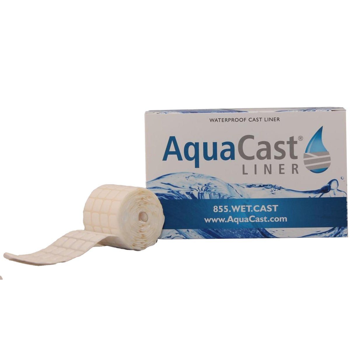 Cast Padding Adhesive / Waterproof AquaCast 3 Inch X 1.8 Yard PTFE NonSterile - BeHope