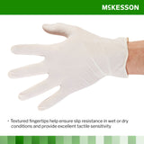 Exam Glove McKesson Confiderm® CL X-Small NonSterile Latex Standard Cuff Length Textured Fingertips Ivory Not Rated - BeHope