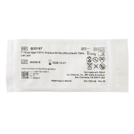 IV Extension Set ICU Small Bore for Seamless IV Administration - BeHope