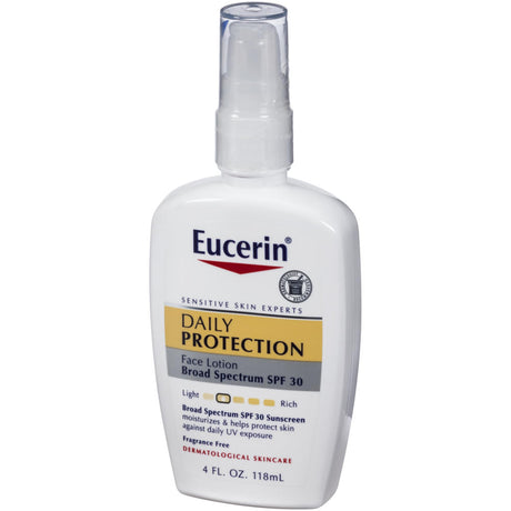 Sunscreen Eucerin® SPF 30 Lotion 4 oz. Pump Bottle - BeHope