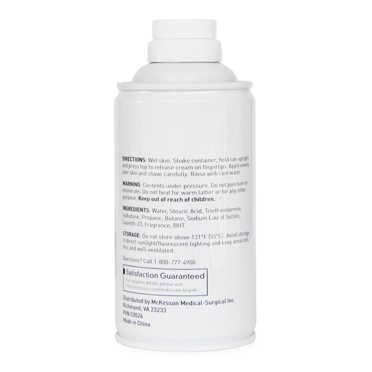 Shaving Cream Mckesson Aerosol Can - BeHope