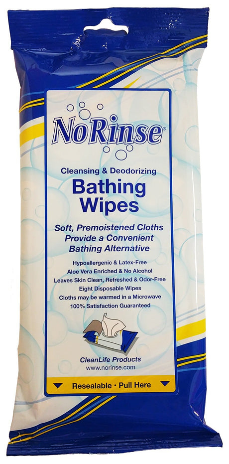 Rinse-free Bath Wipes No Rinse® Alcohol-Free Cleansing Deodorizing - BeHope