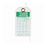 Equipment Tag Brady™ Inspection for Eye Wash Station Green / White 3 X 5-3/4 Inch Polyester 10 per Pack - BeHope