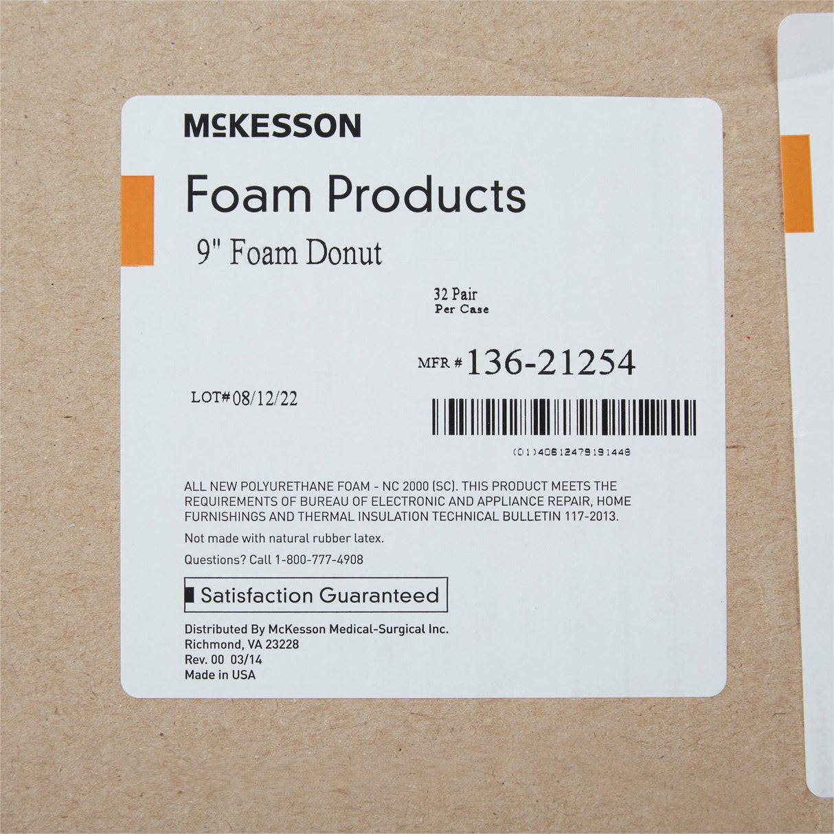 Head Positioner Donut Mckesson Foam Cushion for Comfort and Pressure Relief - BeHope