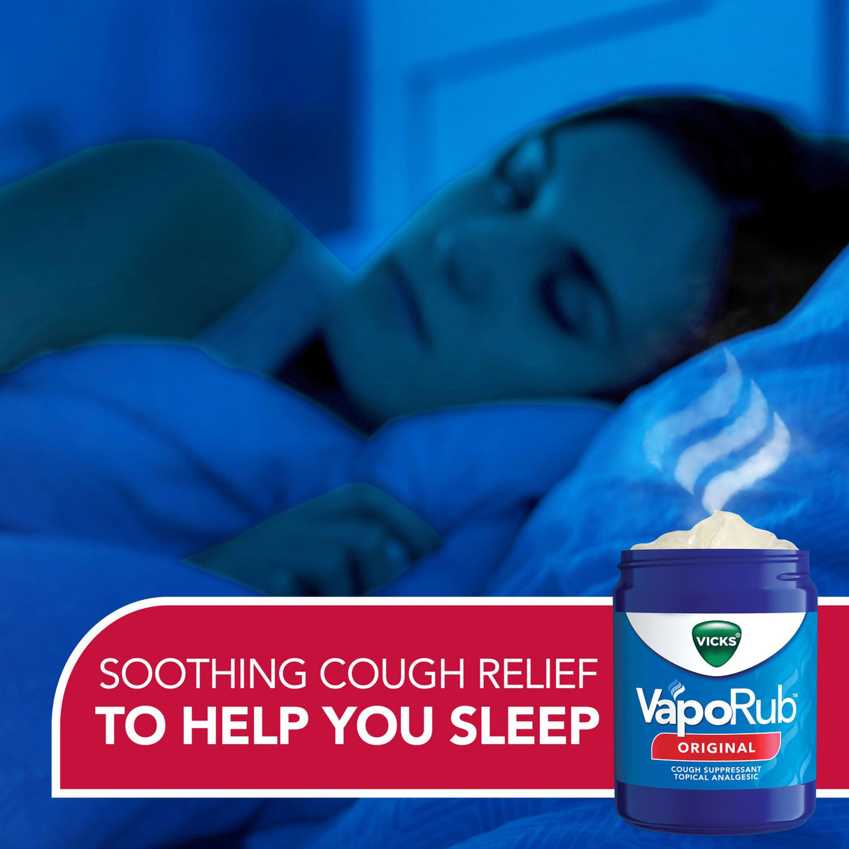 Chest Rub Vicks® VapoRub® 4.8% - 1.2% - 2.6% Strength Ointment 3.53 oz. - BeHope