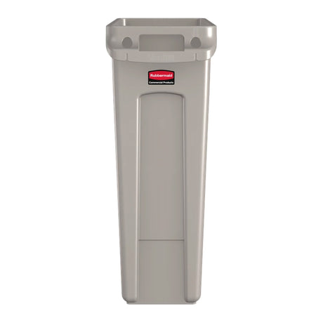 Trash Can Rubbermaid® Slim Jim® 92 Quart / 23 gal. Beige LLDPE Rectangular - BeHope