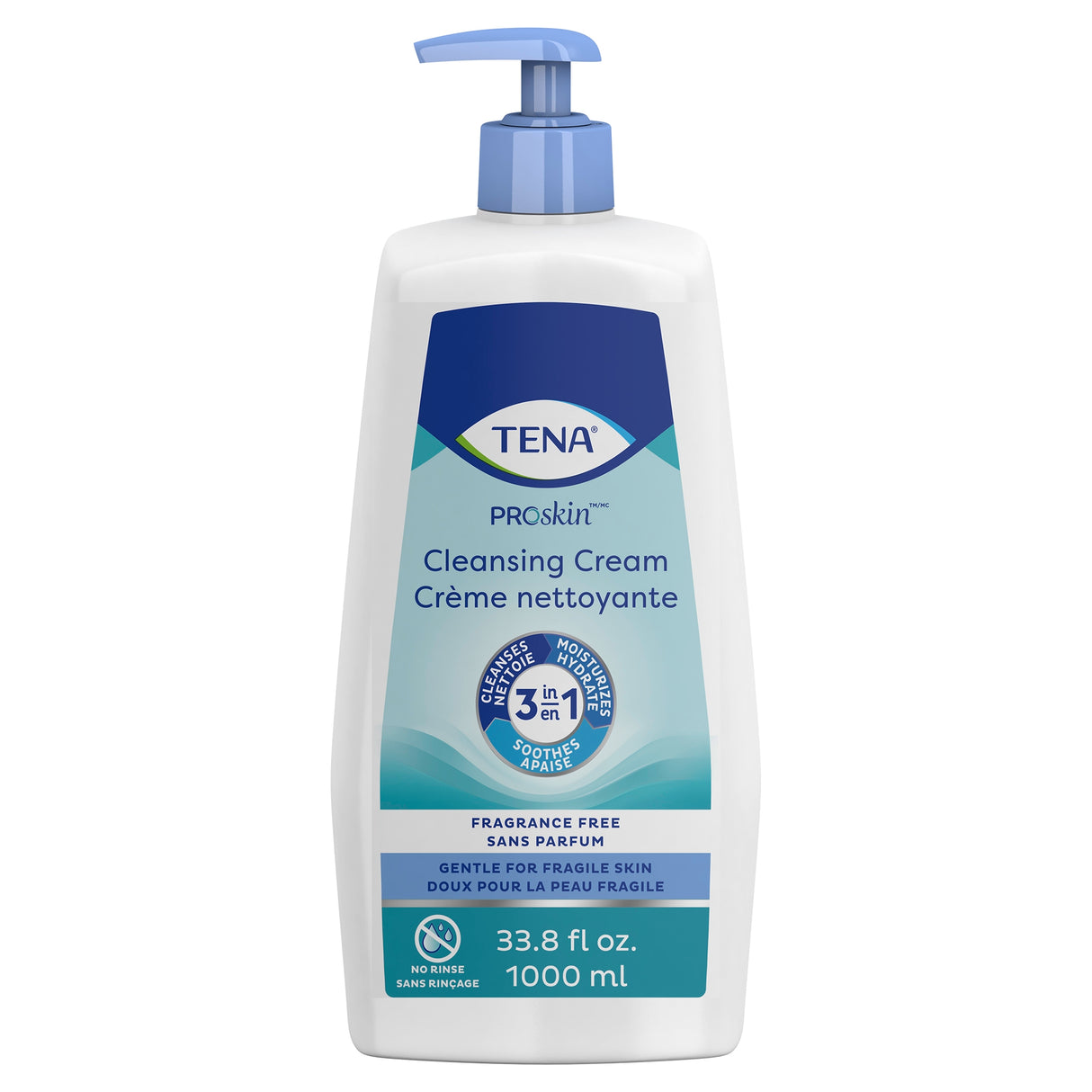 Rinse-Free Body Wash TENA® ProSkin™ Cream 33.8 oz. Pump Bottle Unscented - BeHope