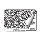 Pre-Printed Label pdc® Identi-Hide™ Chart Tab White Paper Hide Identi-Hide Black Privacy Label 2 X 3 Inch - BeHope