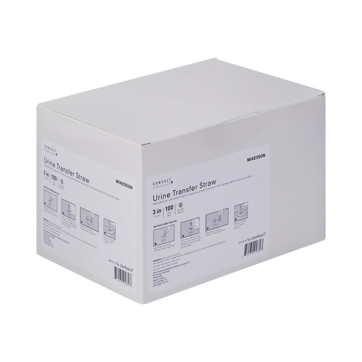 Urine Transfer Straw McKesson Consult™ For Most Vacuum Urine Tubes - BeHope