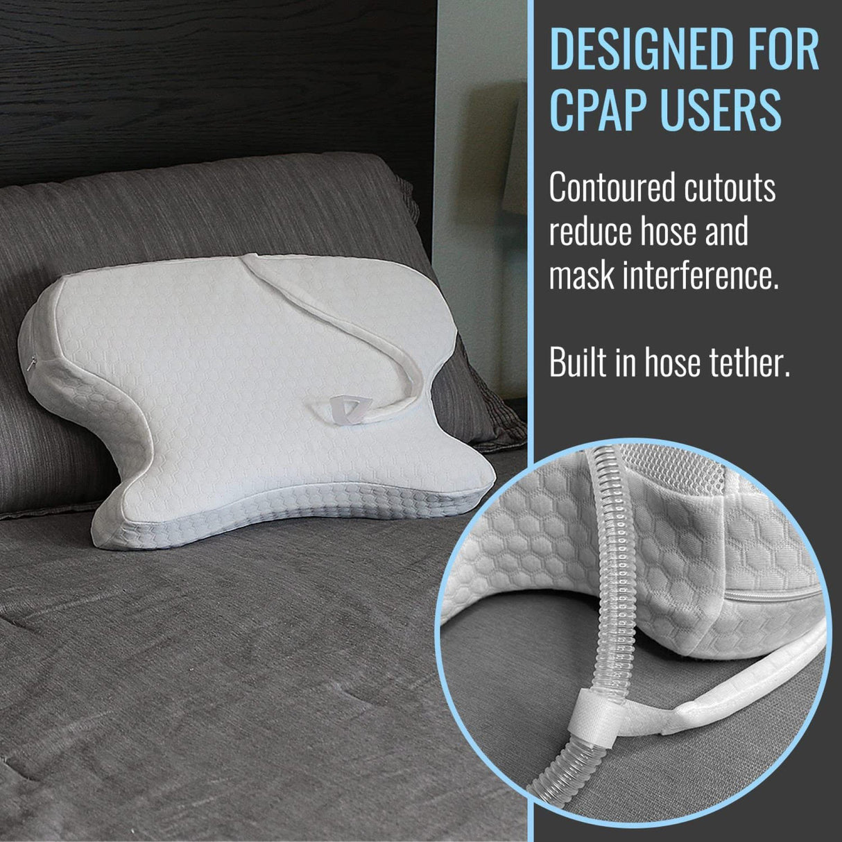 CPAP Bed Pillow DMI® 18 X 17 X 18 Inch - BeHope