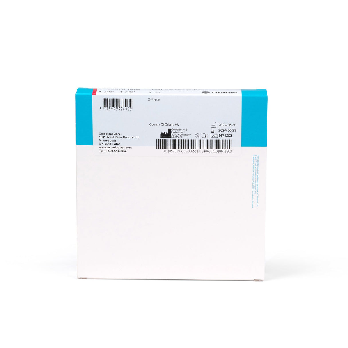 Ostomy Barrier SenSura® Mio Flex Trim to Fit, Extended Wear Elastic Adhesive 50 mm Flange Red Code System 3/8 to 1-7/8 Inch Opening - BeHope