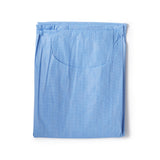 Patient Exam Gown Halyard One Size Fits Most Blue Disposable - BeHope