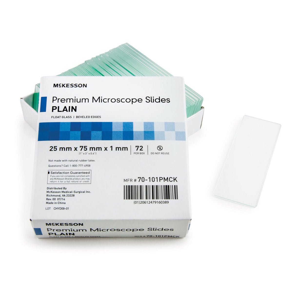 McKesson Plain Glass Microscope Slides Beveled Edges - BeHope