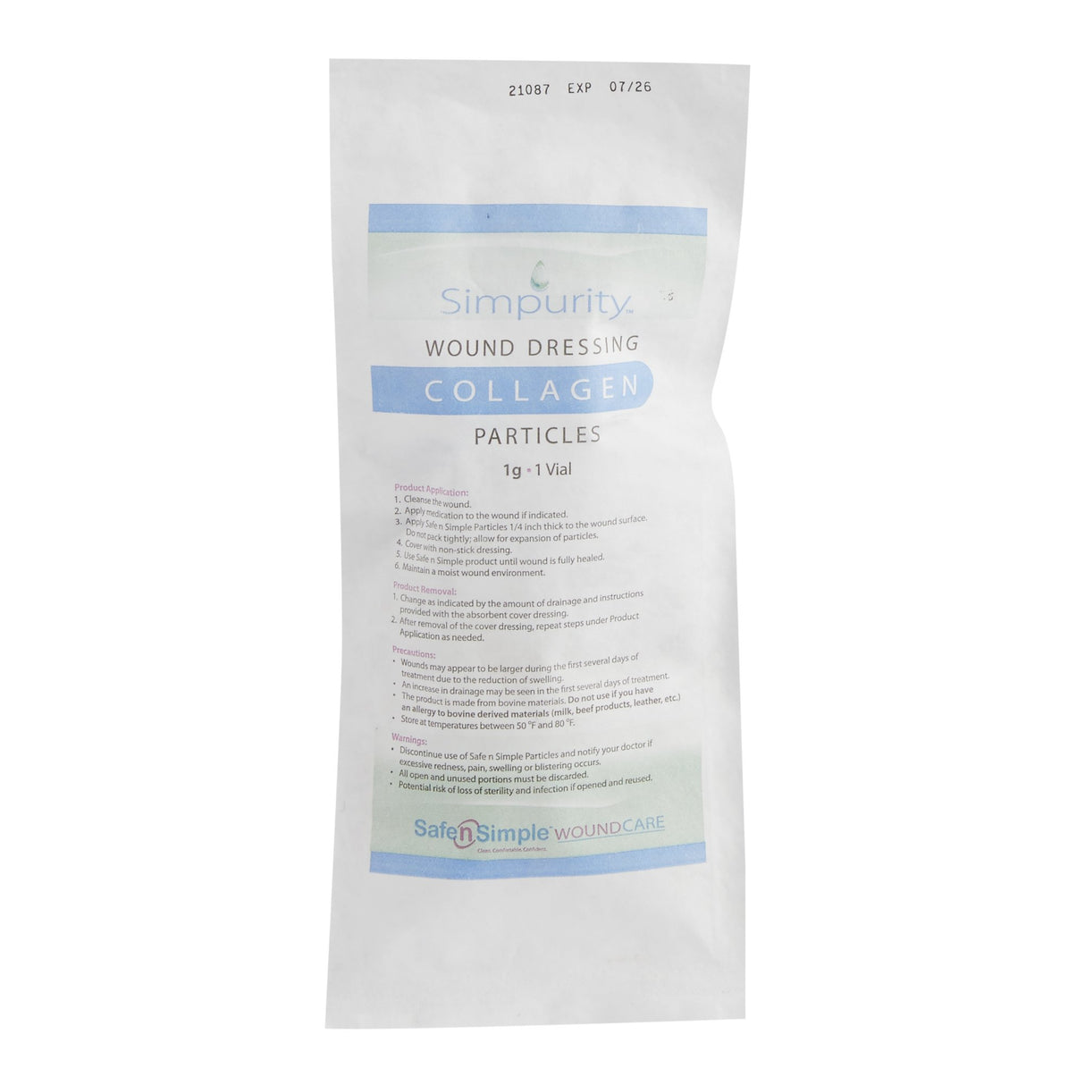 Collagen Powder Simpurityâ„¢ Sterile 1 Gram - BeHope