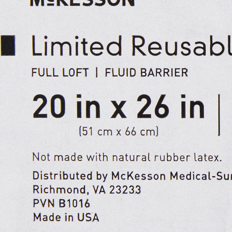 Bed Pillow McKesson Limited Reusable Moisture Resistant - BeHope