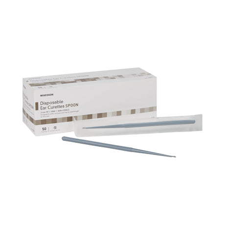 Ear Curette McKesson Handle with Grooves 2 mm Tip Cup Tip - BeHope