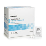 Antacid McKesson Brand 420 mg Strength Tablet 250 Packets per Box, 2 Tablets per Packet - BeHope