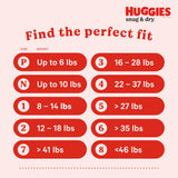 Unisex Baby Diaper Huggies® Snug & Dry Size 6 Disposable Heavy Absorbency - BeHope