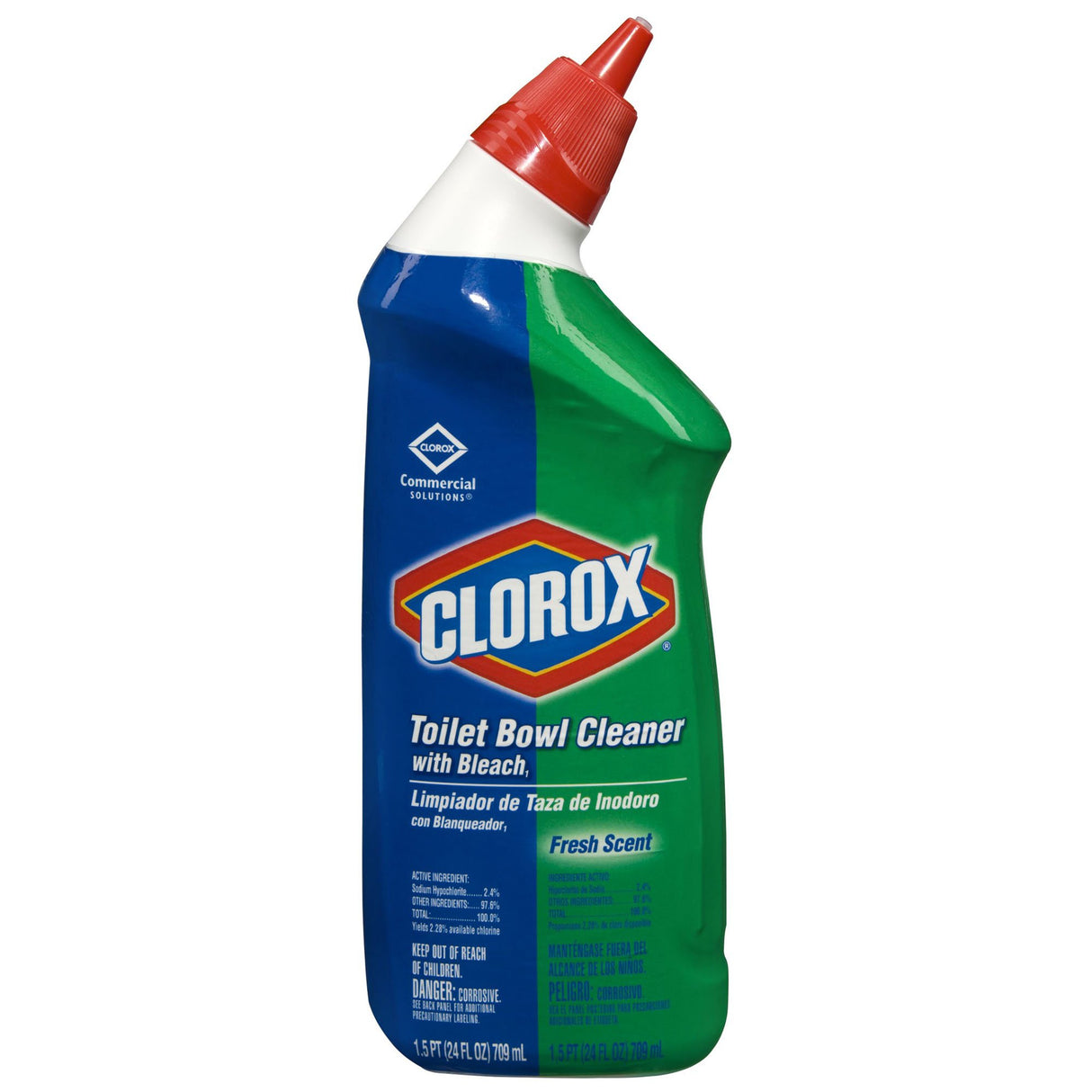 Toilet Bowl Cleaner Clorox Commercial Solutions® Clorox® Manual Squeeze Gel 24 oz. Bottle Fresh Scent NonSterile - BeHope