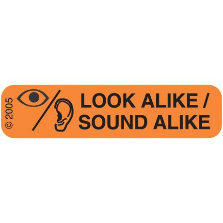 Pre-printed Caution Alert Label for Contaminated Warnings - BeHope
