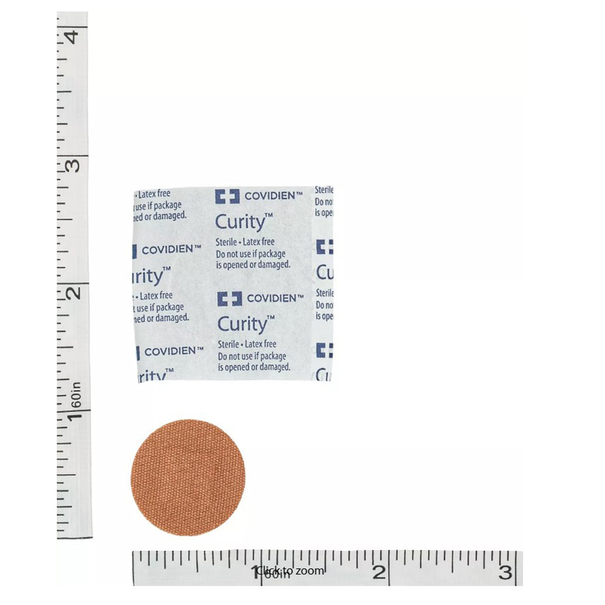 Adhesive Spot Bandage Curityâ„¢ Fabric Tan 7/8 Inch Diameter Sterile - BeHope