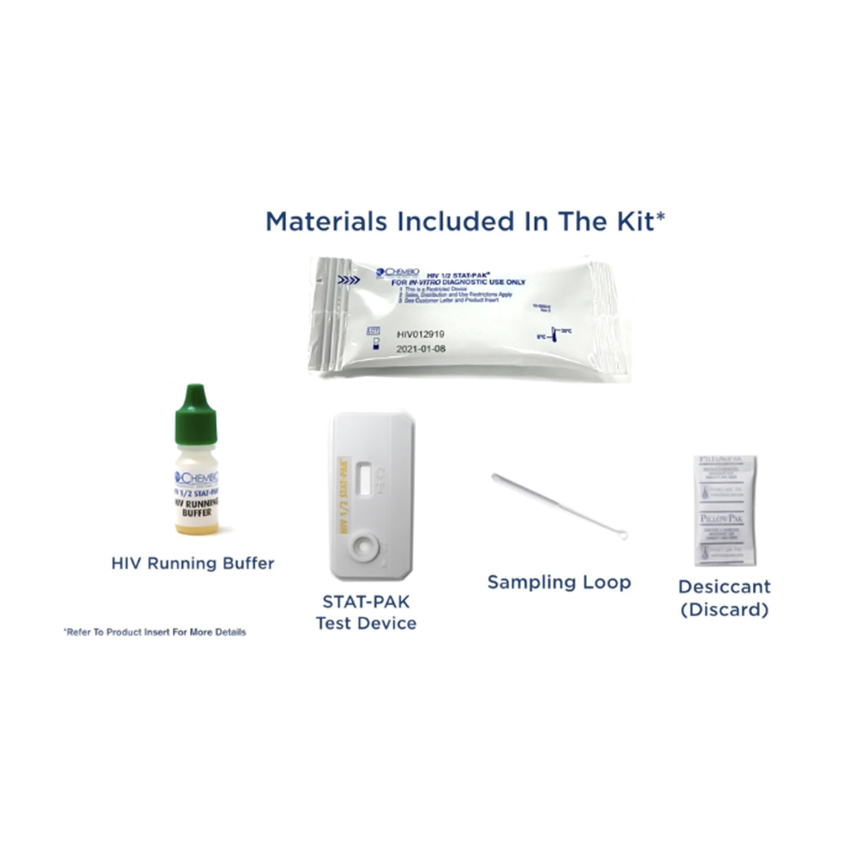Sexual Health Test Kit STAT-PAK® HIV-1/2 20 Tests CLIA Waived Sample Dependent - BeHope
