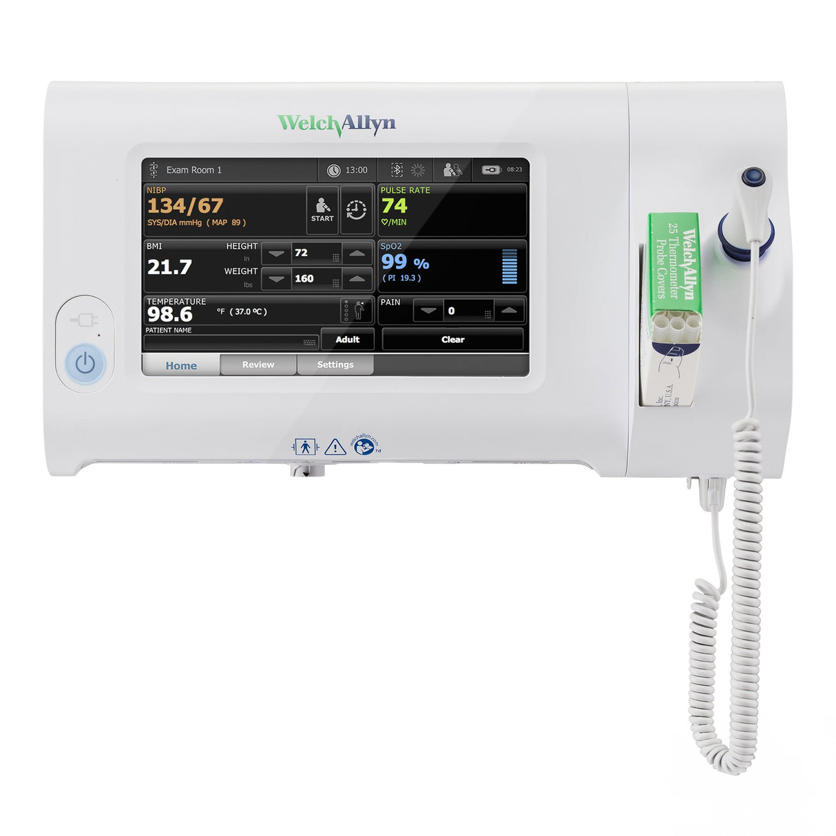 Welch Allyn Connex Spot Monitor SureBP NIBP Nonin SpO2 SureTemp - BeHope