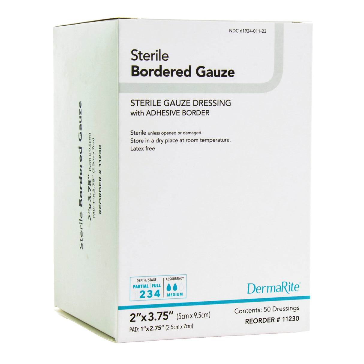 Dermarite® Bordered Gauze Absorptive Individually Packaged Island Dressing - BeHope