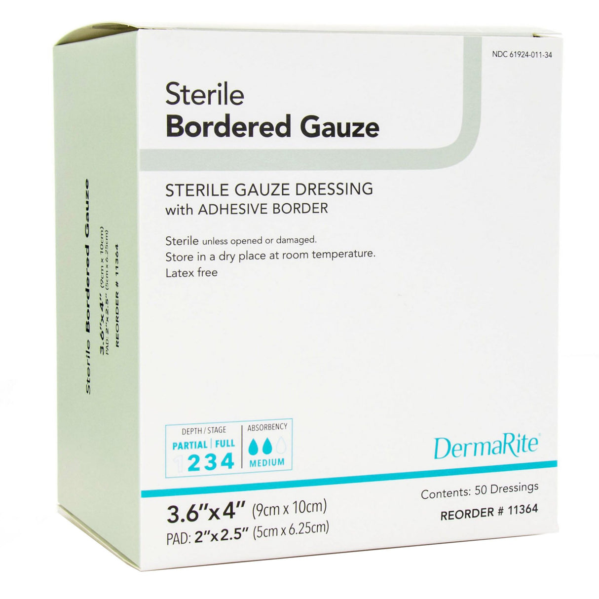 Dermarite® Bordered Gauze Absorptive Individually Packaged Island Dressing - BeHope