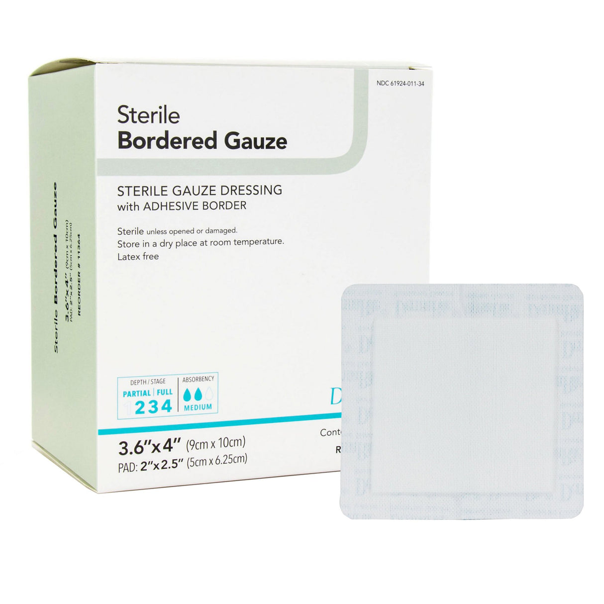 Dermarite® Bordered Gauze Absorptive Individually Packaged Island Dressing - BeHope