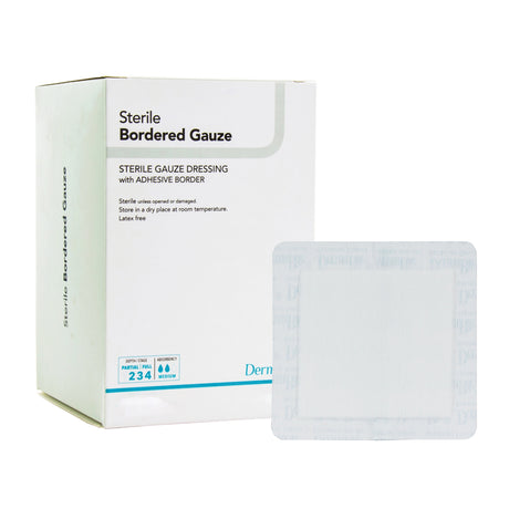 Dermarite® Bordered Gauze Dressing Sterile Absorptive Soft Flexible - BeHope
