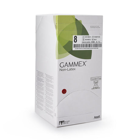 Surgical Glove GAMMEX® Non-Latex Size 8 Sterile Polyisoprene Standard Cuff Length Micro-Textured Green Chemo Tested - BeHope