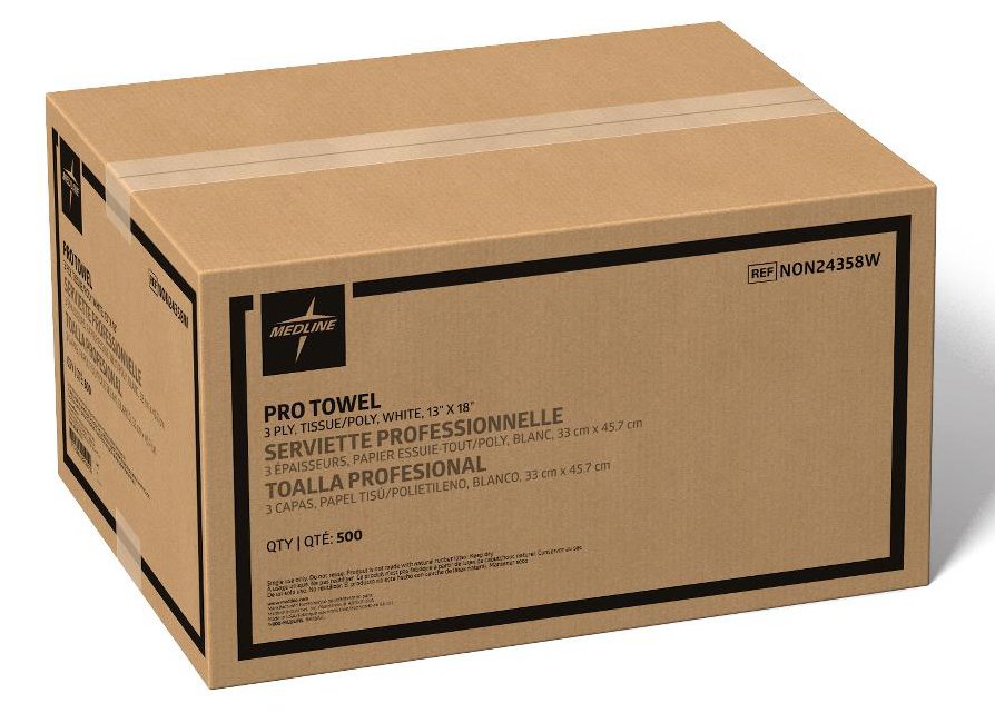 Procedure Towel Medline 13 X 18 Inch White NonSterile - BeHope
