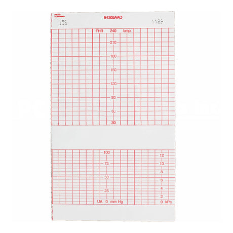 Recording Chart Paper Life Trace® Red Grid for Optometry - BeHope