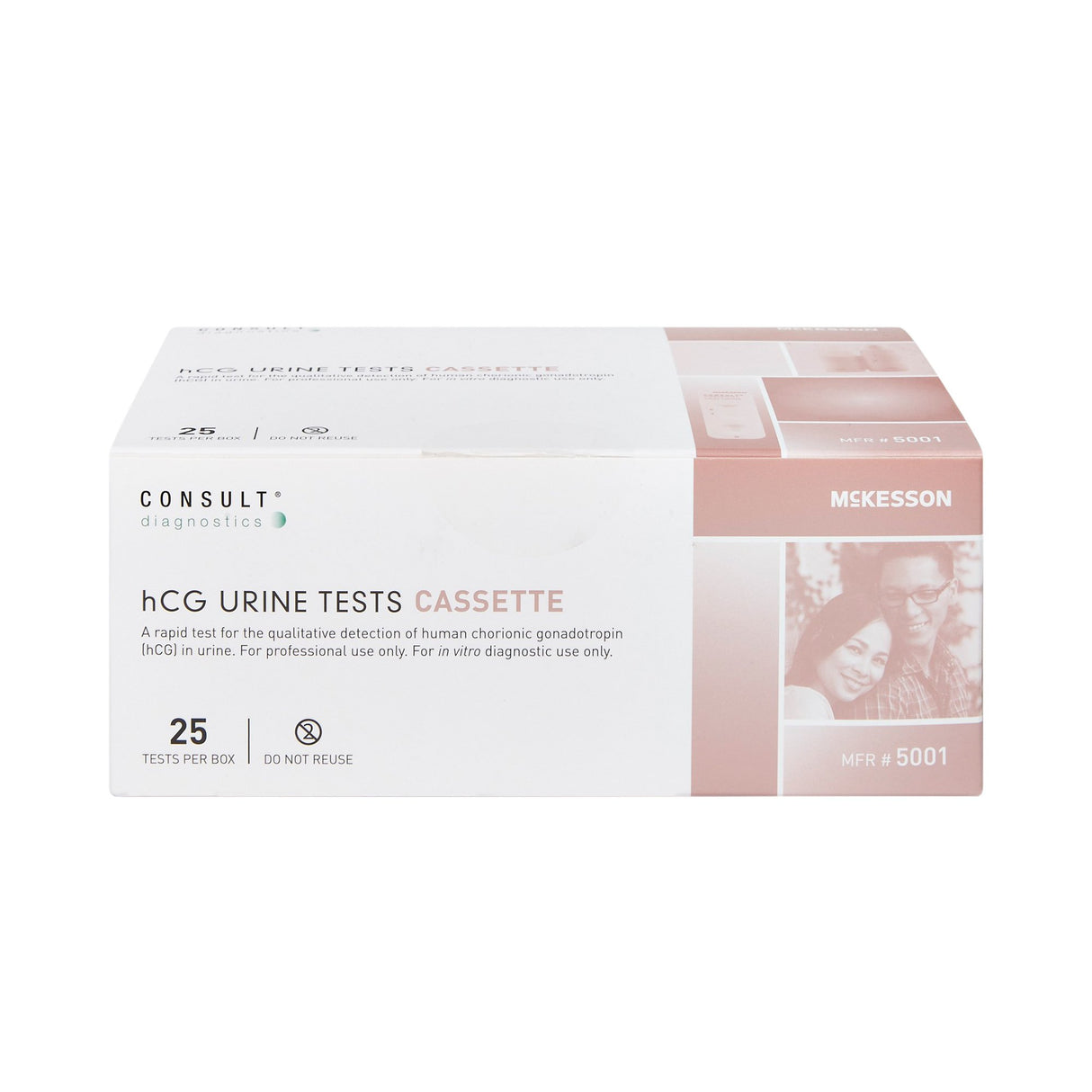 Reproductive Health Test Kit McKesson Consult™ hCG Pregnancy Test 25 Tests CLIA Waived - BeHope