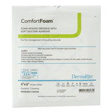 Foam Dressing ComfortFoam™ 6 X 6 Inch Without Border Film Backing Silicone Face Square Sterile - BeHope