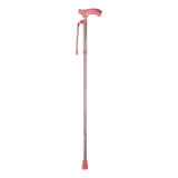 Folding Cane Switch Sticks Aluminum 32 to 37 Inch Height Rose Gold - BeHope