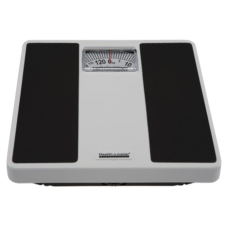 Floor Scale Health O Meter® Dial Display 270 lbs. Capacity Black / White Analog - BeHope