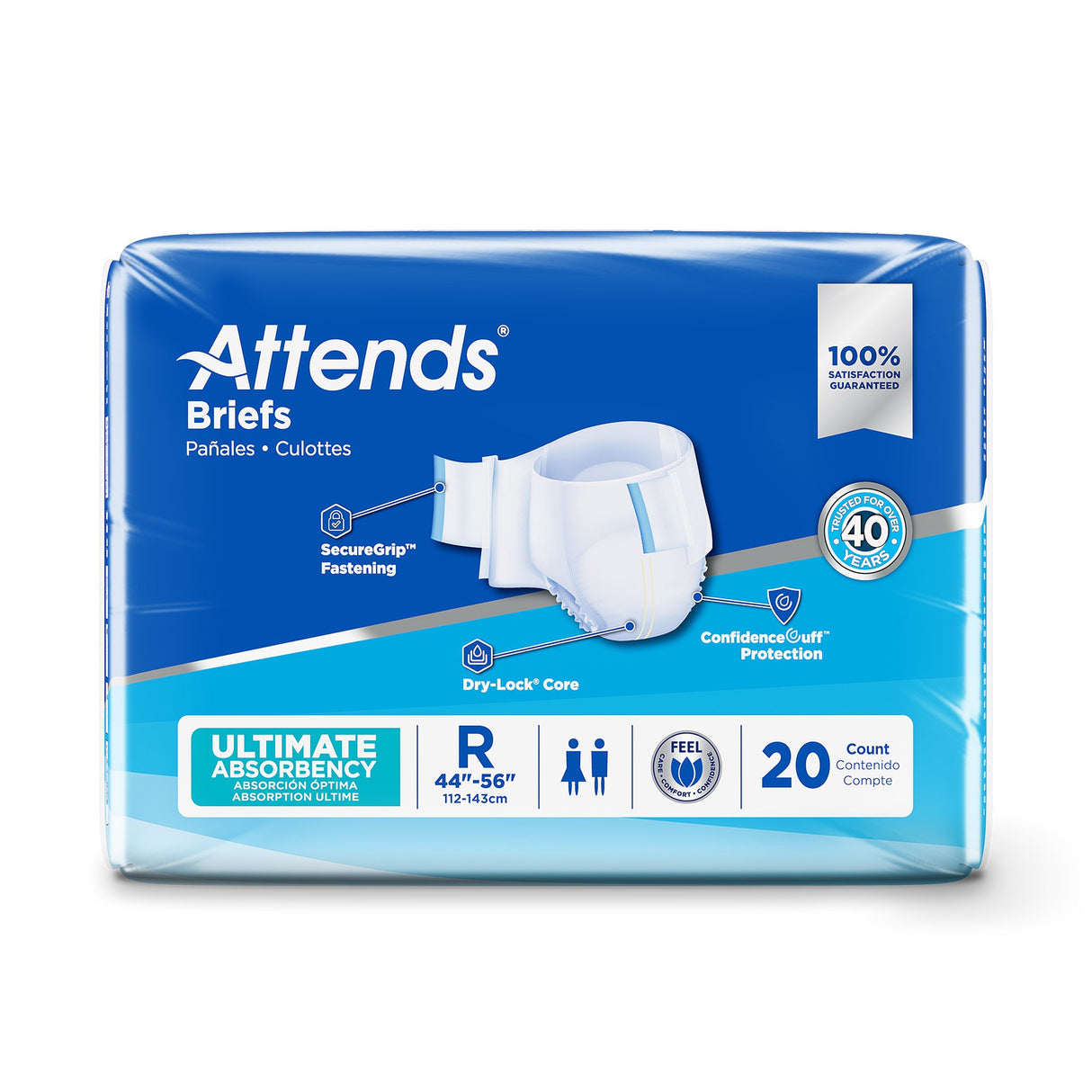 Attends® Advanced Adult Unisex Briefs with Ultimate Protection - BeHope